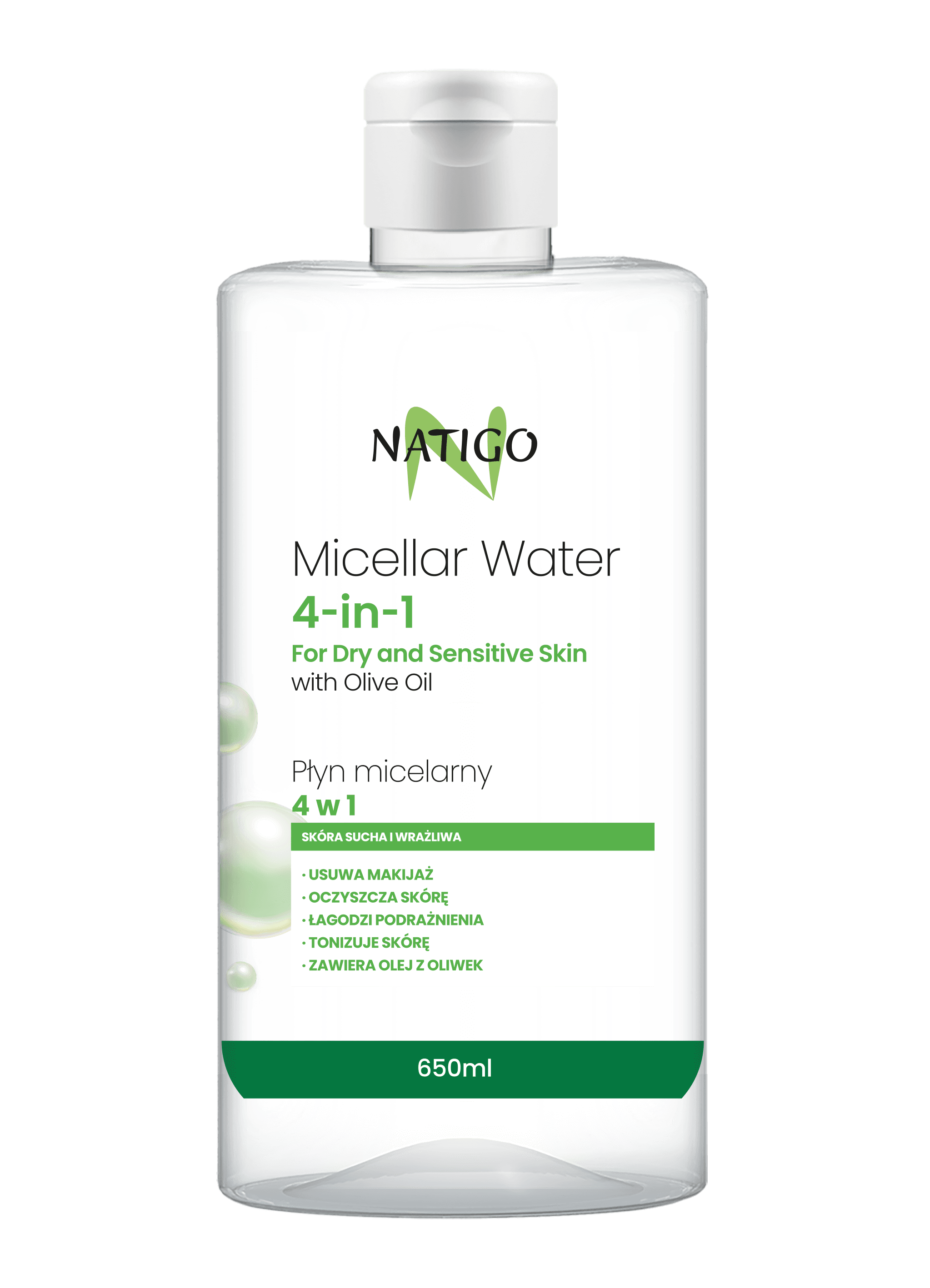 NATIGO micelárna pleťová voda s olivovým olejom 