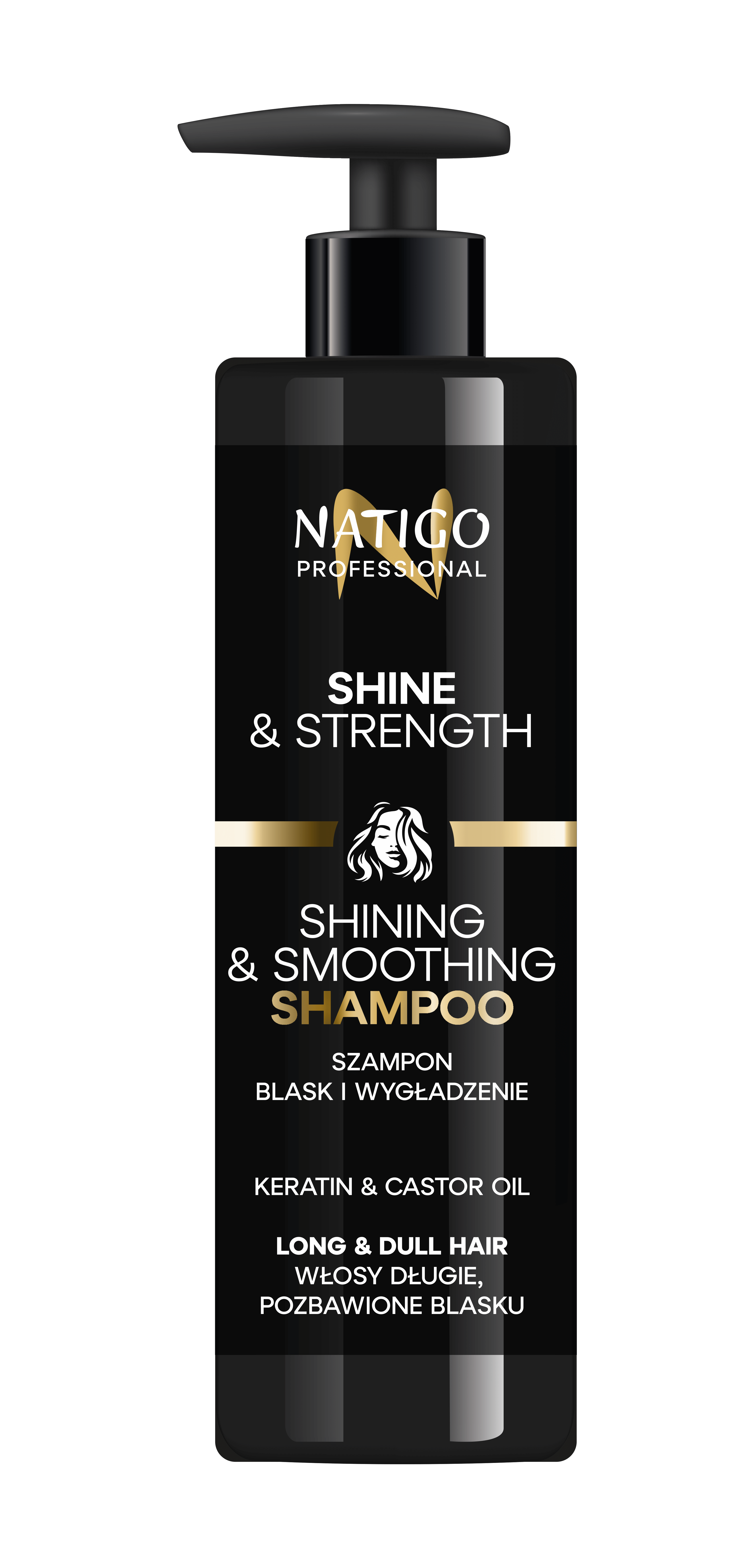 NATIGO PROFESSIONAL šampón na vlasy SHINING & SMOOTHING - profesionálna séria vlasovej kozmetiky