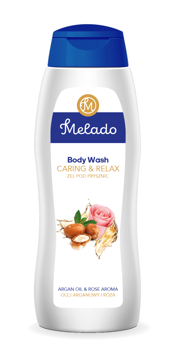 MELADO sprchový gél unisex Caring & Relax - arganový olej a ruža