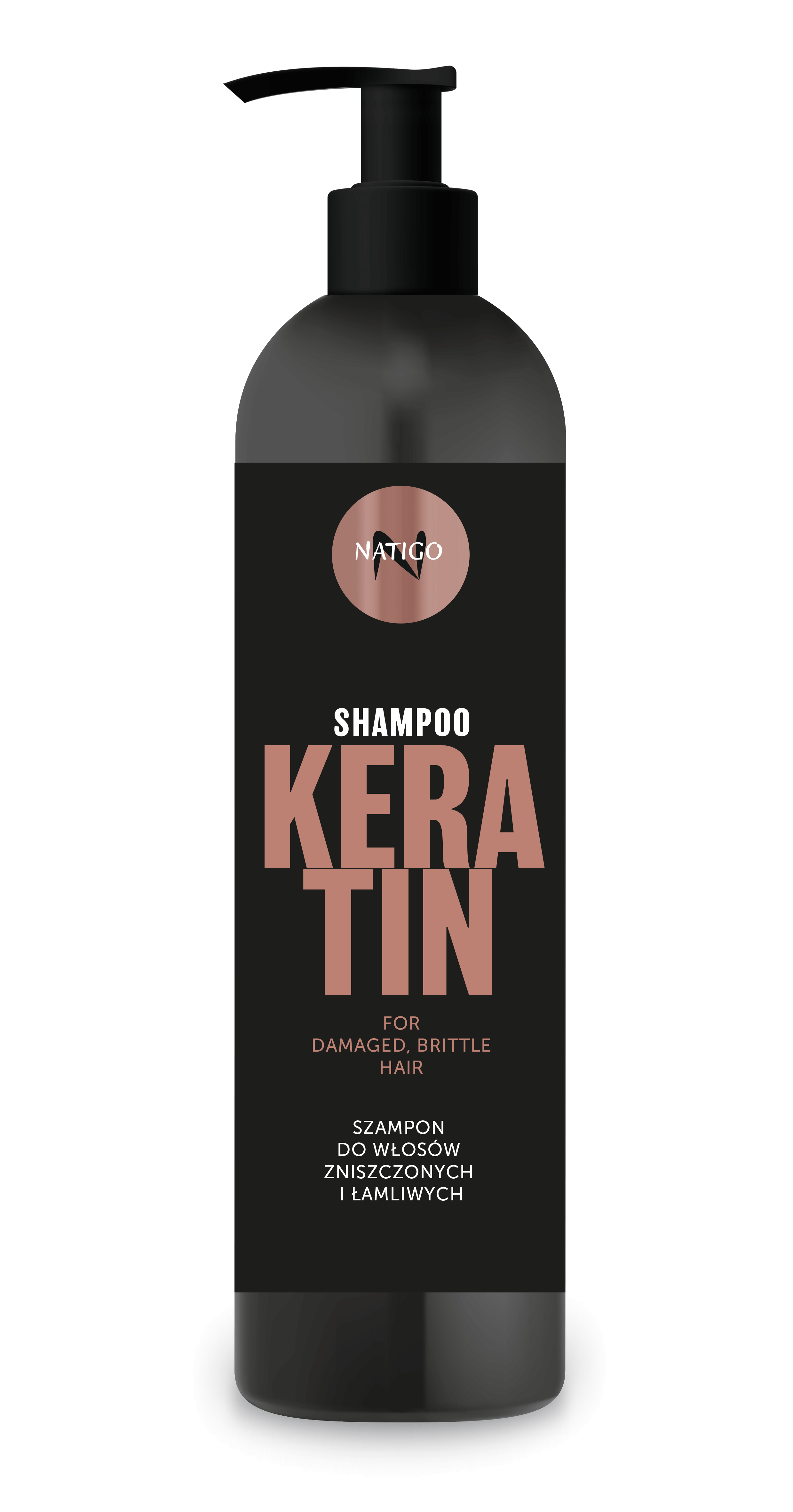 NATIGO Keratin šampón na poškodené a lámavé vlasy