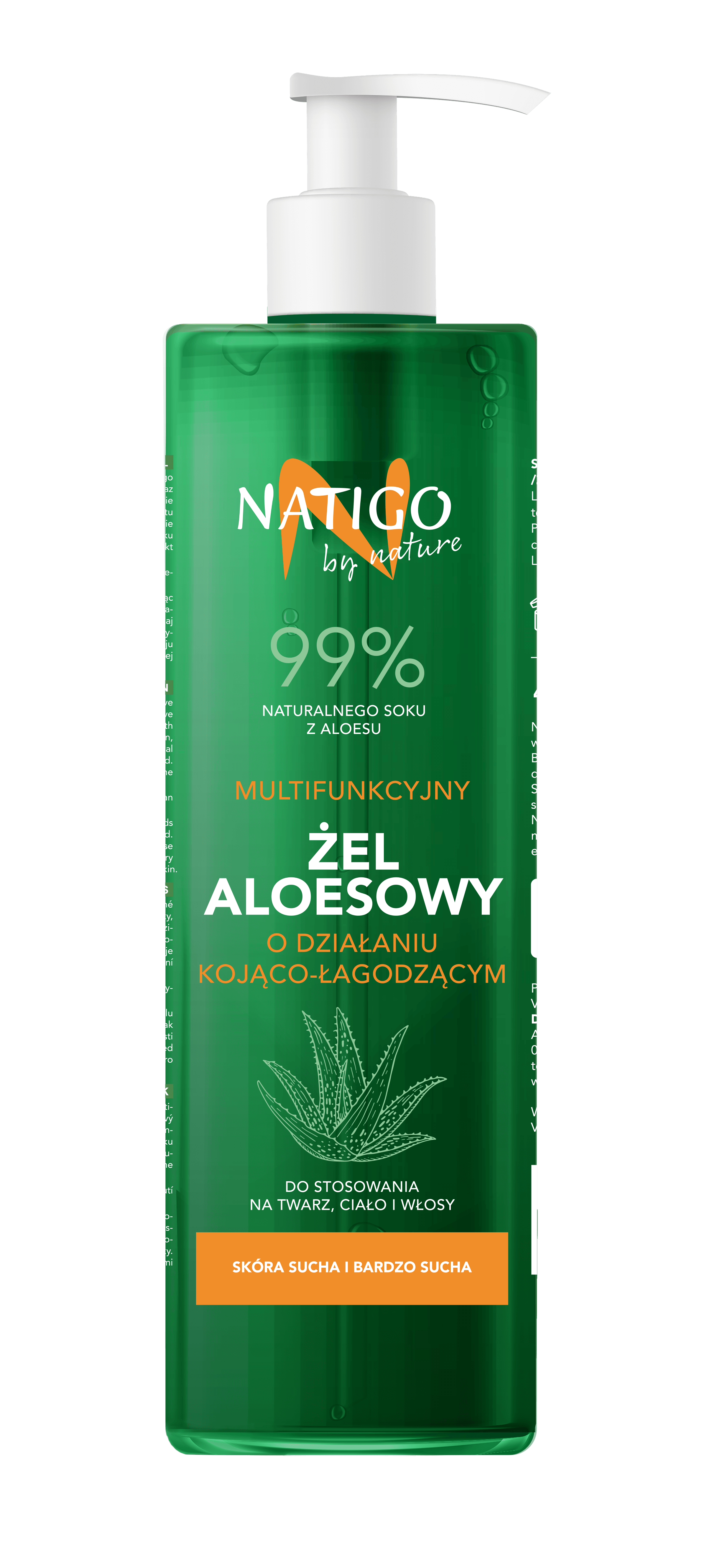 NATIGO BY NATURE multifunkčný telový gél s aloe vera - séria s aloe vera, 99 % prírodných zložiek
