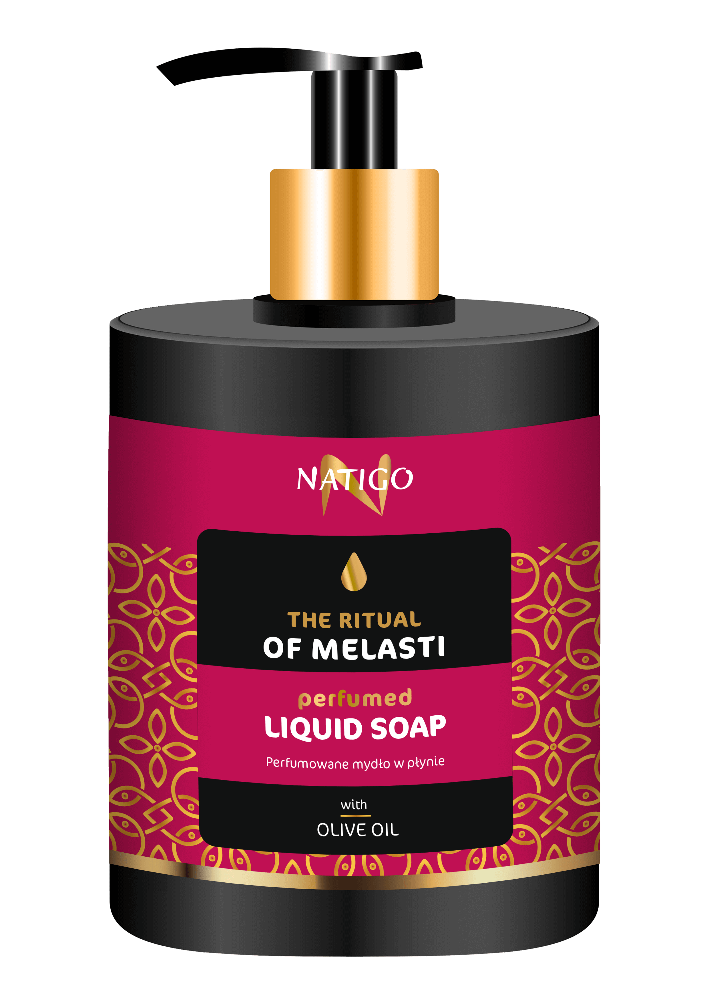 NATIGO tekuté parfumované mydlo THE RITUAL OF MELASTI s olivovým olejom 