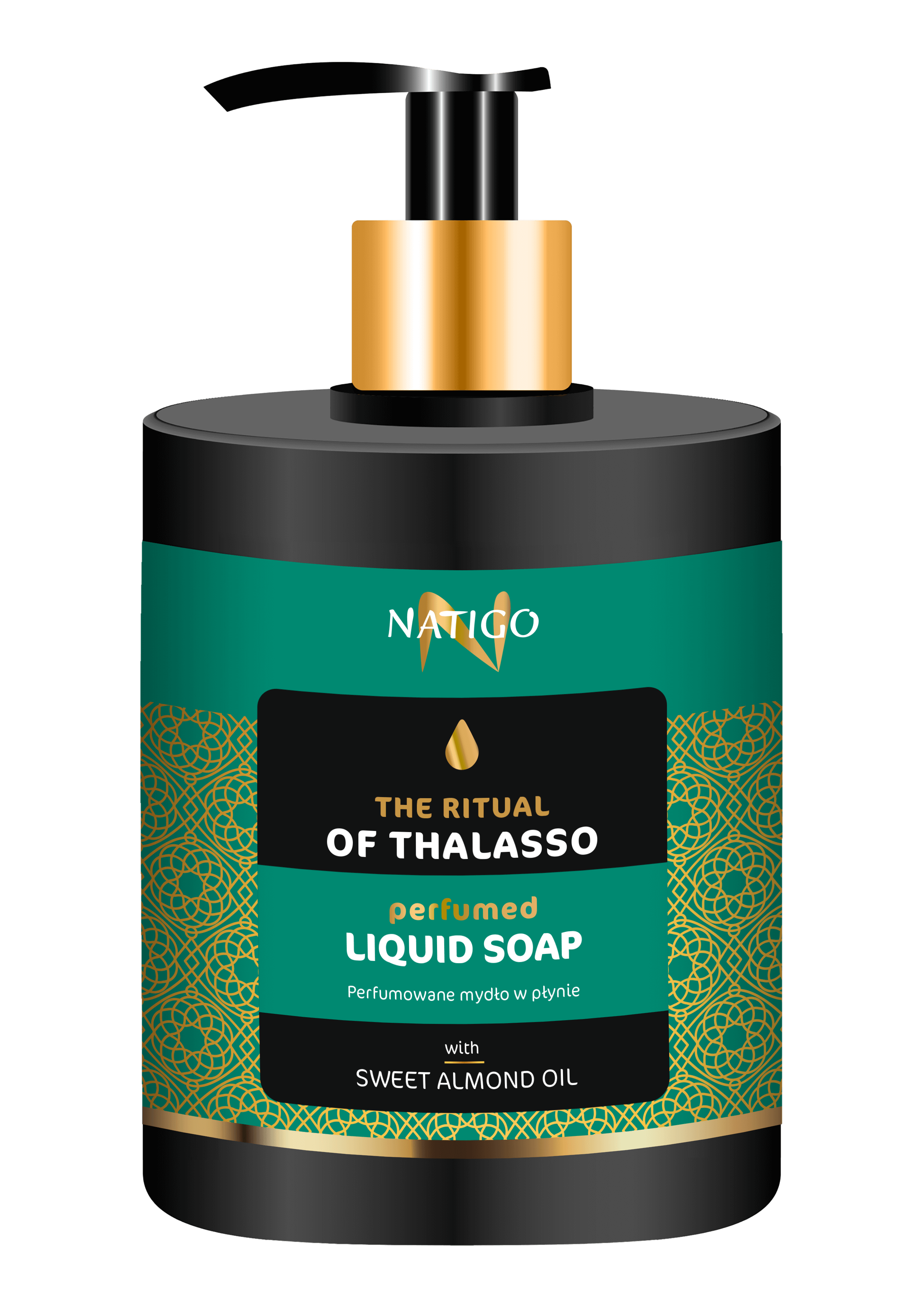 NATIGO tekuté parfumované mydlo THE RITUAL OF THALASSO s olejom zo sladkých mandlí
