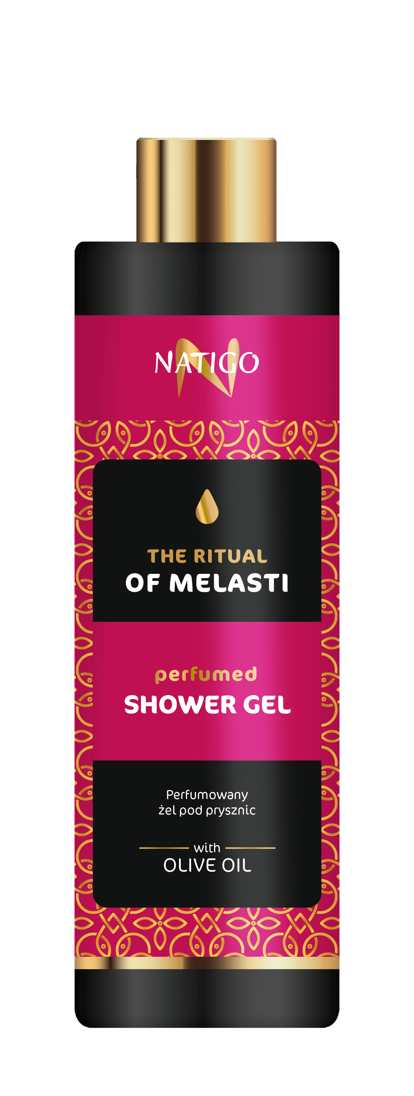 NATIGO parfumovaný sprchový gél THE RITUAL OF MELASTI s olivovým olejom 