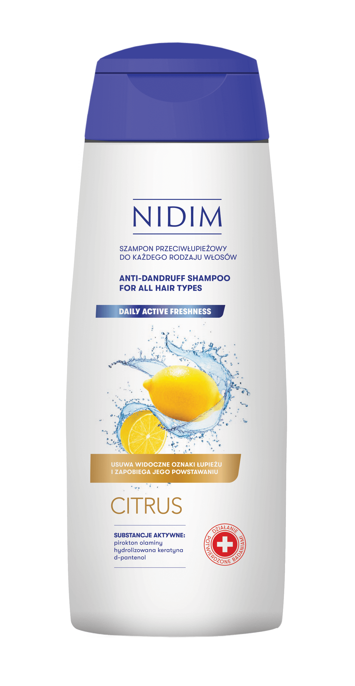 NIDIM šampón proti lupinám CITRÓN