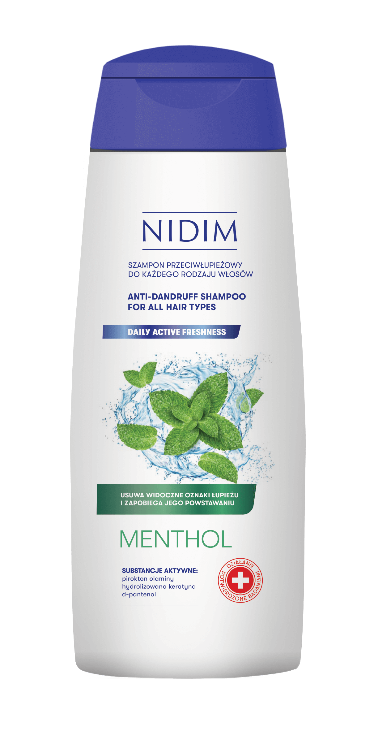 NIDIM šampón proti lupinám MÄTA